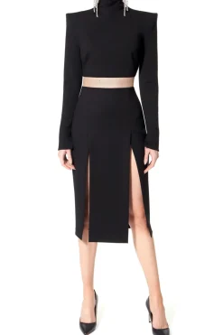 Kobieta AGGI Komplety>Bluzka Golf Natasha Perle Noir