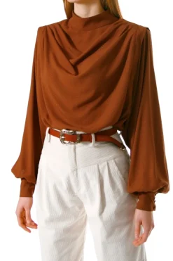 Kobieta AGGI Bluzki Koszule>Bluzka Karen Brown Sugar