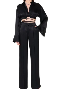 Kobieta AGGI Komplety>Bluzka Lauren Glossy Black