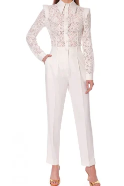 Kobieta AGGI Spodnie>Kombinezon Aylin Aesthetic White