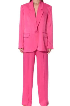 Kobieta AGGI Garnitury>Marynarka Bellamy Satin Barbie Pink