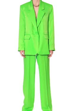 Kobieta AGGI Garnitury>Marynarka Bellamy Satin Green Flash