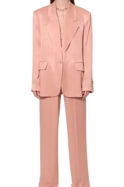 Kobieta AGGI Garnitury>Marynarka Bellamy Satin Interface Tan