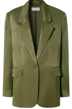 Kobieta AGGI Garnitury>Marynarka Bellamy Satin Olive Branch