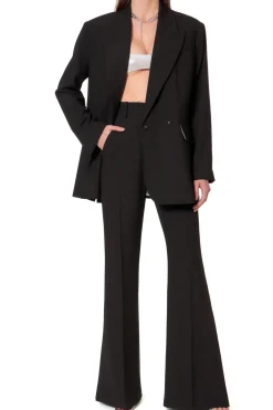 Kobieta AGGI Garnitury>Spodnie Camilla Neutral Black