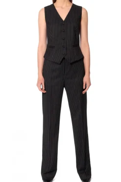 Kobieta AGGI Garnitury>Spodnie Erin Black Shadow