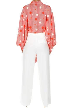 Kobieta AGGI Spodnie>Spodnie Fallon Bialy