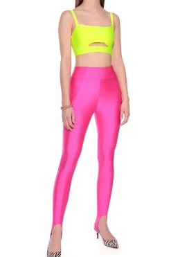 Kobieta AGGI Spodnie>Spodnie Gia Plastic Pink