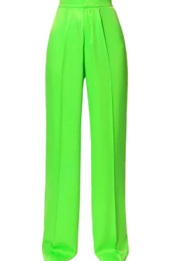 Kobieta AGGI Garnitury>Spodnie Jessie Satin Green Flash
