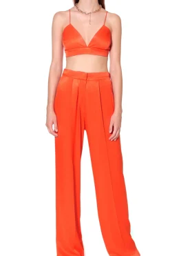 Kobieta AGGI Garnitury>Spodnie Jessie Satin Nasturtium
