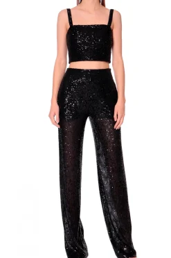 Kobieta AGGI Garnitury>Spodnie Olympe Obsidian Black