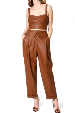 Kobieta AGGI Spodnie>Spodnie Xenia Raw Umber