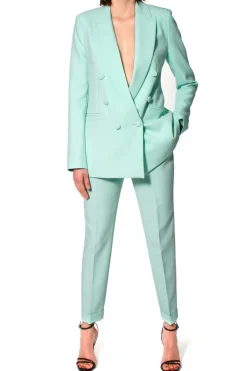 Kobieta AGGI Spodnie>Spodnie Zita Mankiet Mietowy