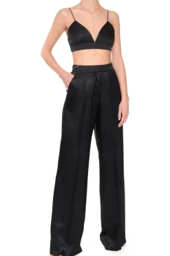 Kobieta AGGI Garnitury>Stanik Asha Satin Glossy Black