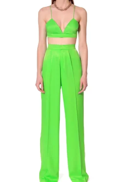 Kobieta AGGI Garnitury>Stanik Asha Satin Green Flash