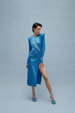 Kobieta AGGI Sukienki>Suknia Adriana Blue Aster