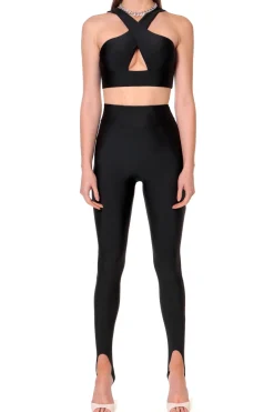 Kobieta AGGI Bluzki Koszule>Top Isla Background Black