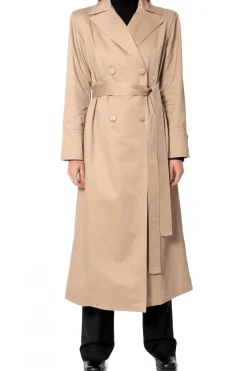 Kobieta AGGI Płaszcze>Trencz Logan Natural Beige