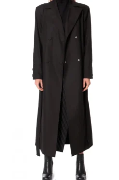 Kobieta AGGI Płaszcze>Trencz Logan Natural Black