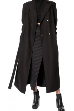 Kobieta AGGI Płaszcze>Trencz Logan Natural Black